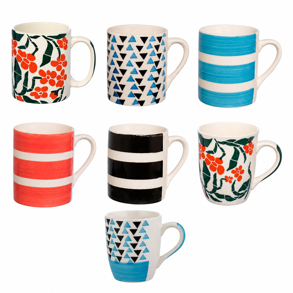 Canecas De Cerâmica Estampadas 300ml Hauskraft