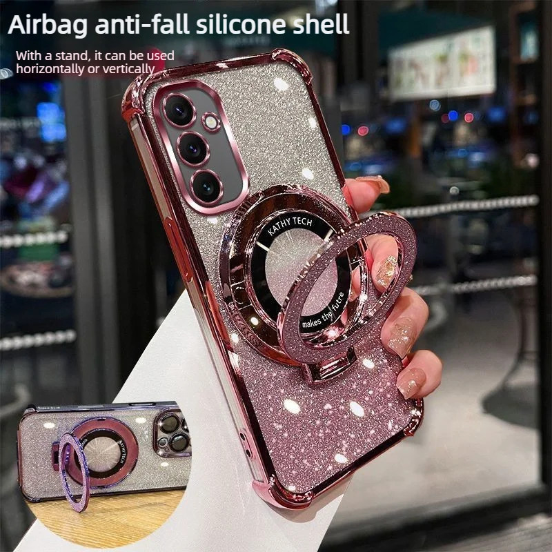 Para Samsung A07 A17 A37 A57 A06 A16 A26 A36 A56 A05 A05S A15 A25 A35 A55 A14 A24 A34 A54 A53 A73 A23 A32 Luxo Chapeamen
