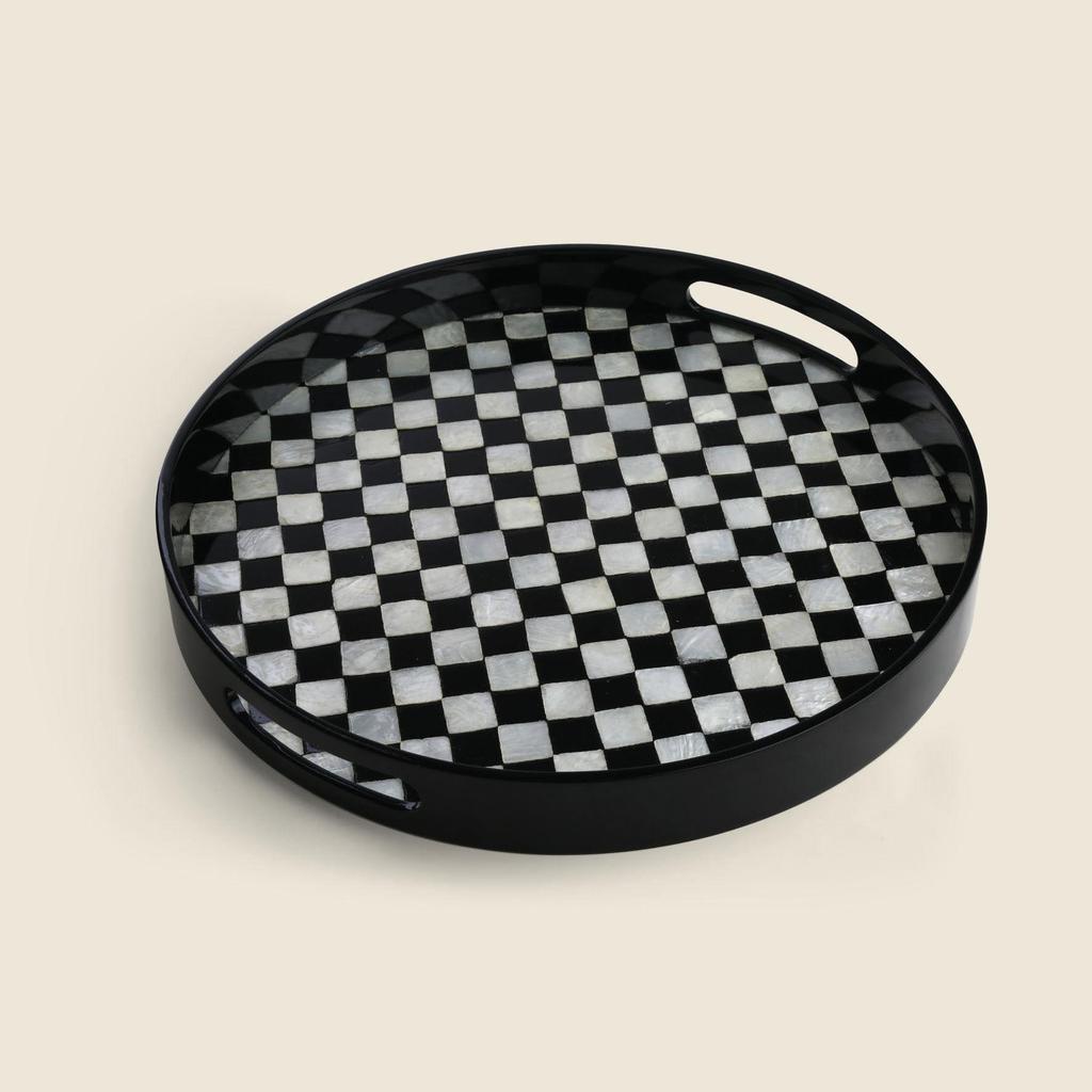 Bandeja Nero Madrepérola 35cm - A\CASA