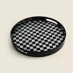Bandeja Nero Madrepérola 35cm - A\CASA