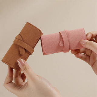 Bolsa de Armazenamento de Joias para Viagem, Caixa de Armazenamento de Brincos, Organizador de Colares LZAO