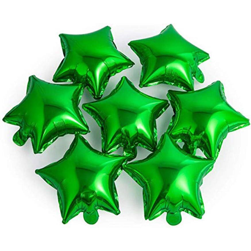 20 unidades de balões de estrela de mylar verde de 18" para decoração de festa de São Patrício |   Balões Metalizados em