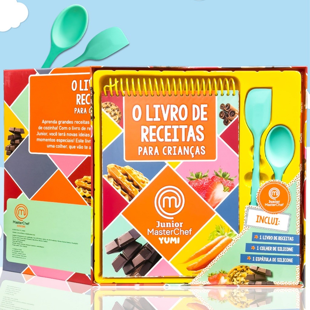 Livro Infantil de Culinária MasterChef Junior Cozinha Criativa Receitas Para Cri