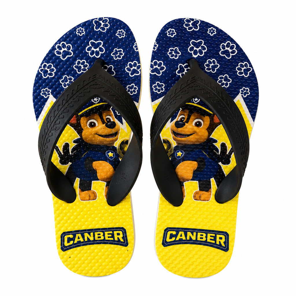 Chinelo Canber Infantil Personagens Diversos Clássico Tiras Reforçadas