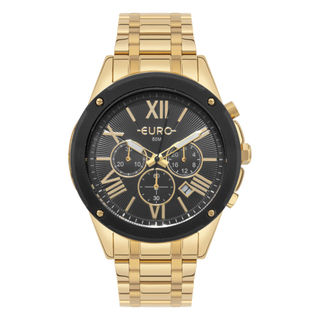 Relógio Euro Unissex Big Case Dourado - EUJS25AJ/4P