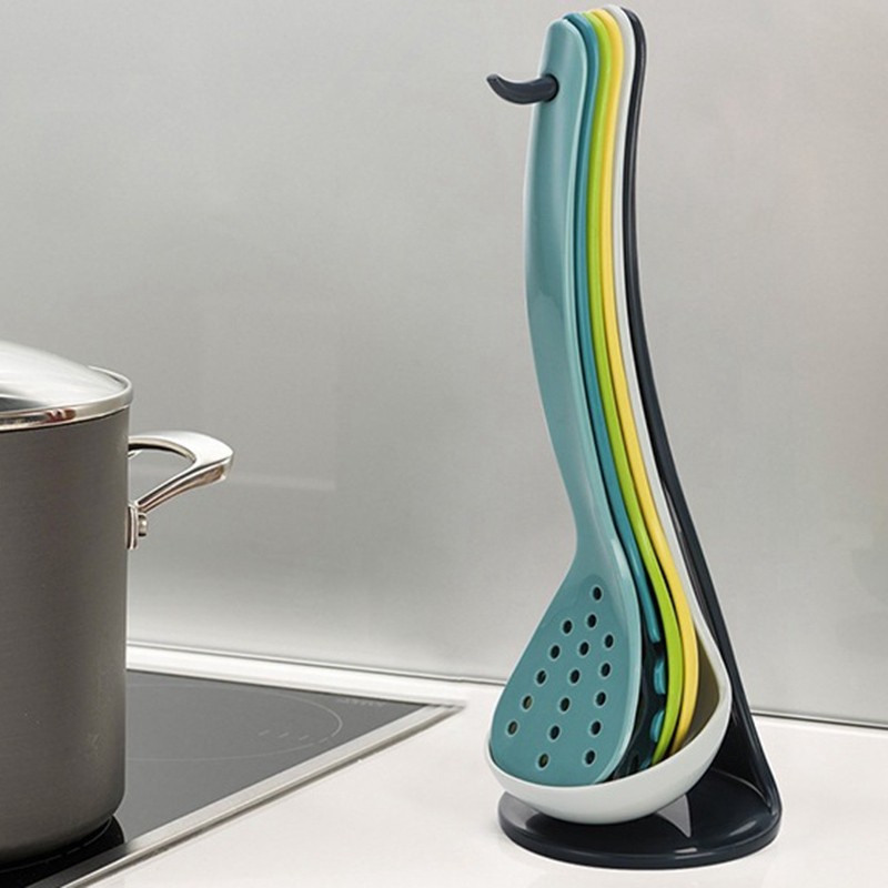 6 Pçs Conjunto De Panelas Antiaderentes Resistente Ao Calor Utensílios De Cozinha Colher De Sopa Espátula Ferramentas De