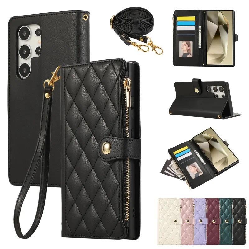 Capa De Telefone Crossbody Para Samsung Galaxy S26 S25 S24 Ultra S23 FE S22 S21 Plus A57 A37 A56 A36 A26 A16 A06 A55 A35