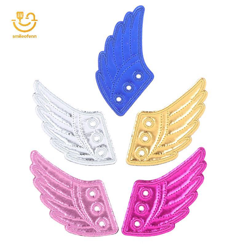 smileofenn Crianças Folhas Sapatos Tênis Asa De Anjo Meninas Meninos Roupas Decoração DIY Acessórios br