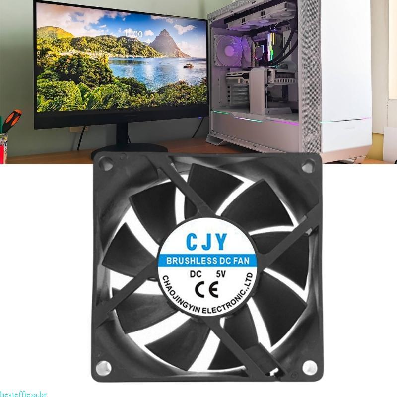 besteffie 70mm 5V 12V 24V Silencioso Ventilador Computador PC Para Caso GPU CPU Radiador Refrigeração Acessórios