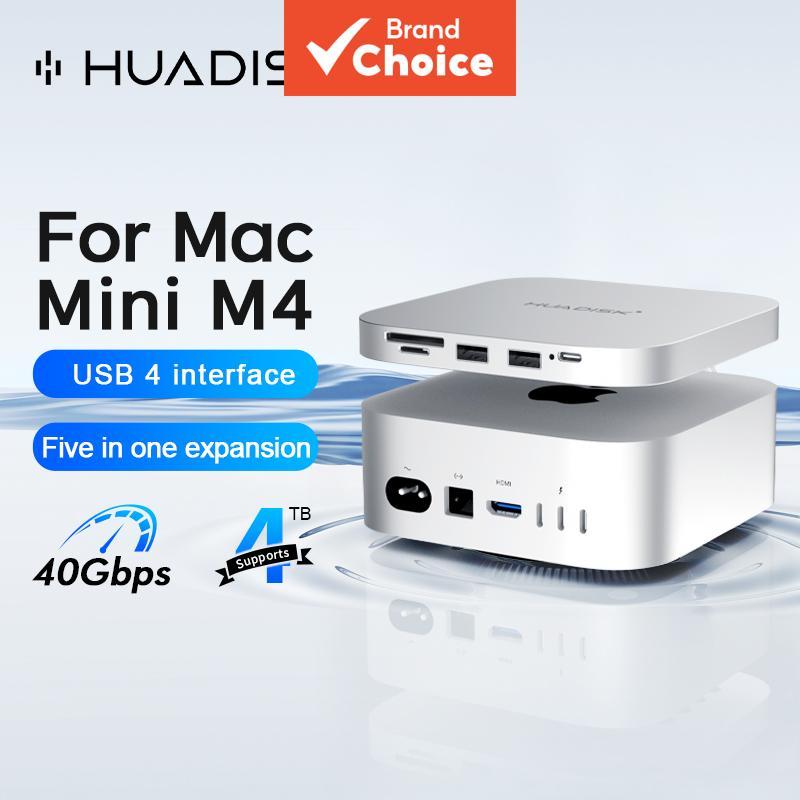Estação de acoplamento HUADISK USB HUB com leitor de cartão SD/TF, múltiplas por