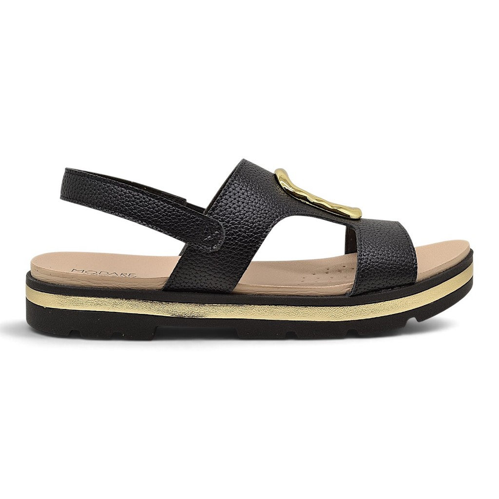 Sandalia Modare Flatform Ultra Conforto Elastico Calce Facil