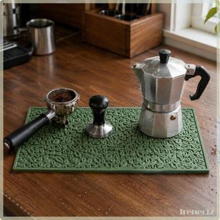 [Freneci2] Tapete Para Derramamento De Máquina De Café Retangular De Silicone Protetor De Bancada Borda Moldada Antiderr