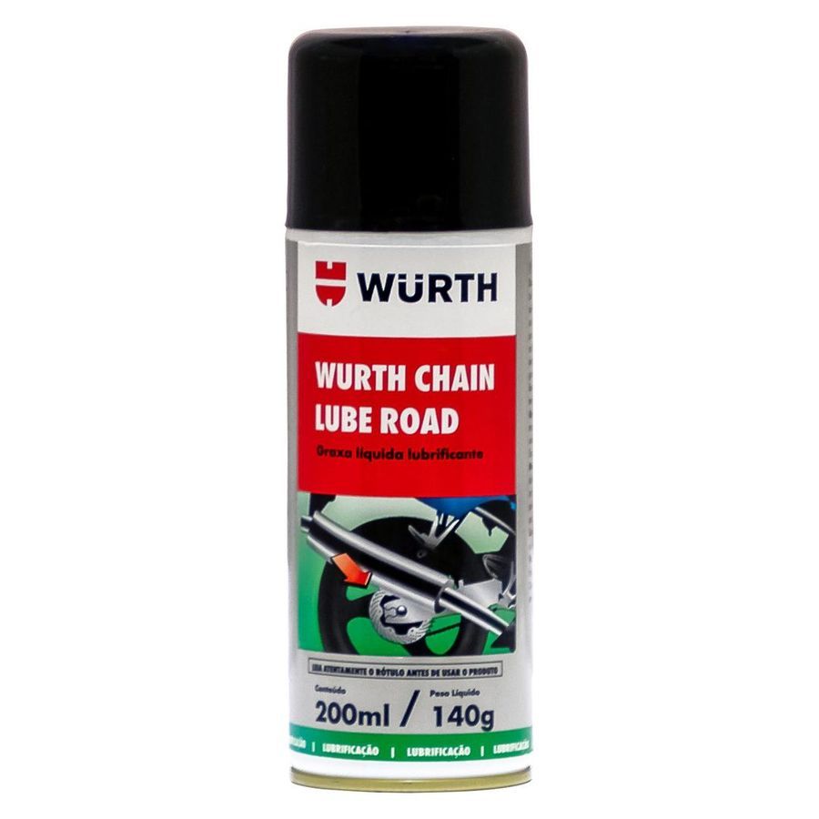 Graxa Chain Lub Road Lubrificante Corrente Transmissão WURTH