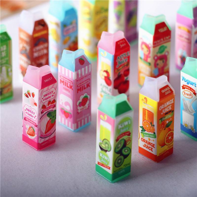 SUPERTOY 4 Peças 1/12 Casa De Bonecas Em Miniatura ABS Suco Caixa Garrafa Bebida Acessórios De Comida Brinquedo Quente