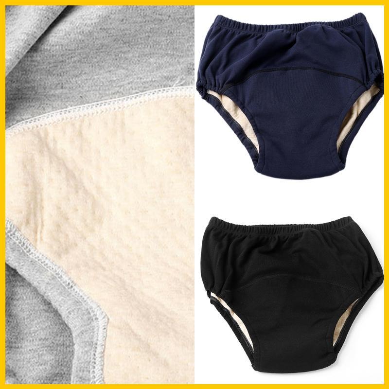 Melhores Reutilizáveis Incontinência Roupa Interior À Prova Vazamento Lavável Fralda Calças Absorvent