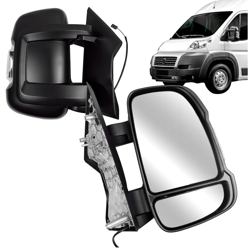 Retrovisor Ducato 2017 2018 2019 2020 2021 Fixo Pisca Curto