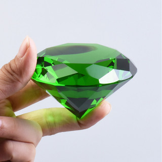 Ornamentos de diamante de vidro de cristal Artificial gema verde alvenaria adereços de tiro contador de jóias presentes 
