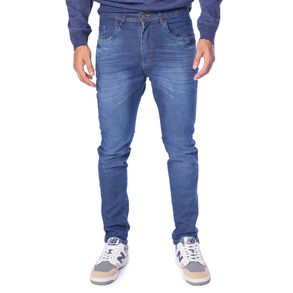 Calça Jeans Masculina Black River Ajustada Azul Tradicional