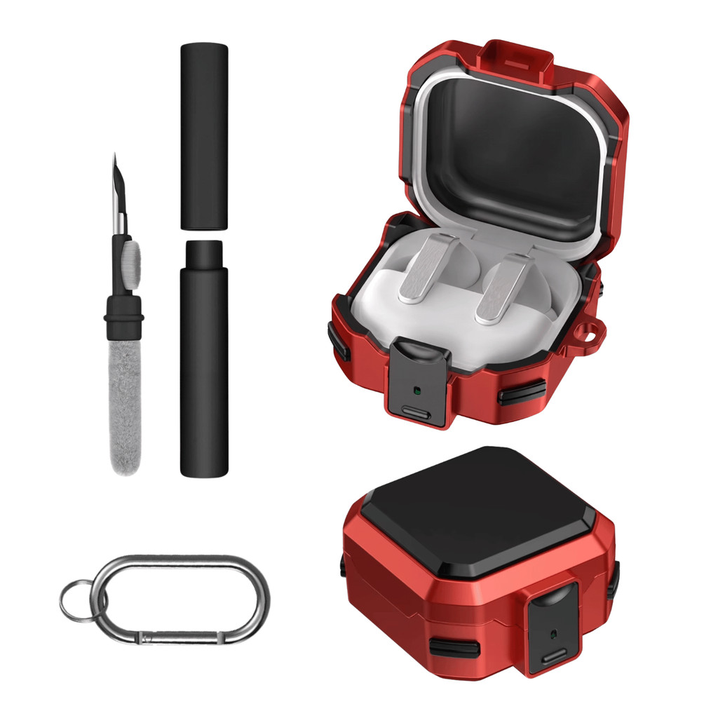 Kit Limpador para Fones e Capa Protetora Nerdcase  para Galaxy Buds 4, Buds 4 Pr