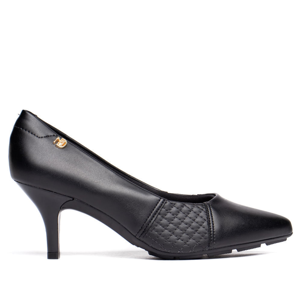 Scarpin Feminino Modare Salto Médio Preto