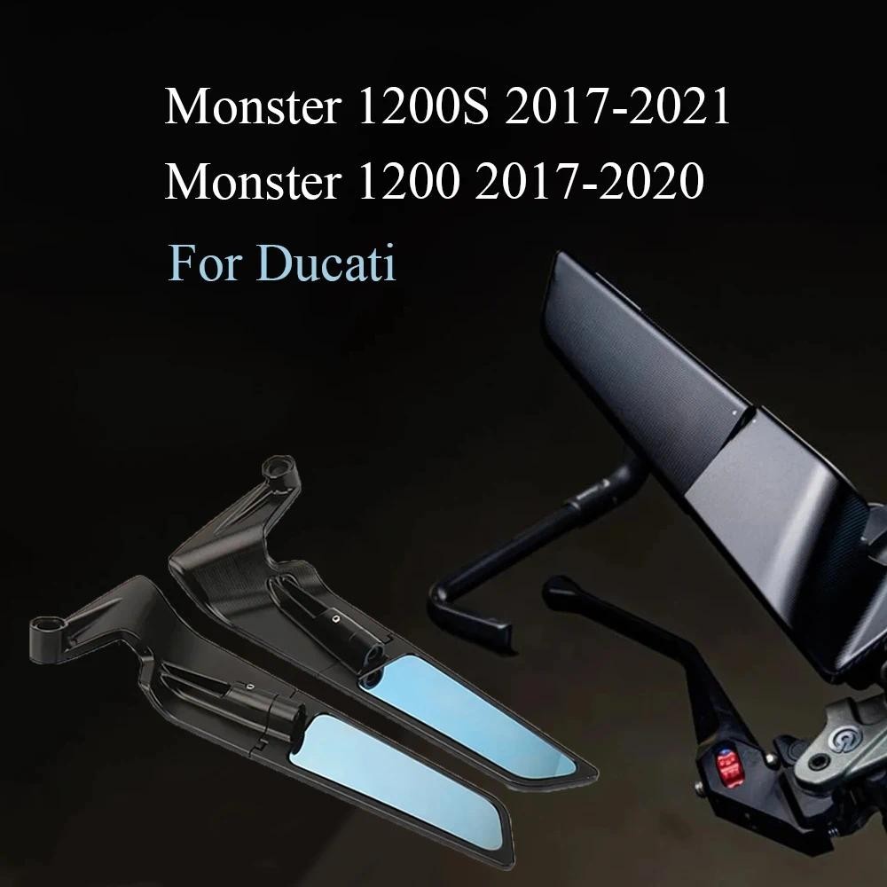 Monster 1200S 2017-2020 Motocicleta Novo Espelho Furtivo Esportes Winglets Para Ducati 1200 2017-2021 Ajustável