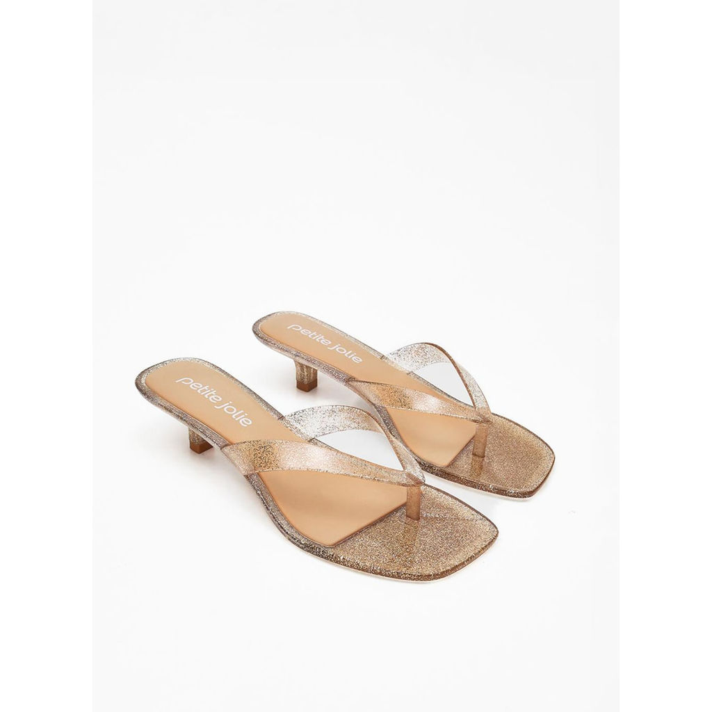 Tamanco Petite Jolie Britney Glitter Ouro Light PJ7800