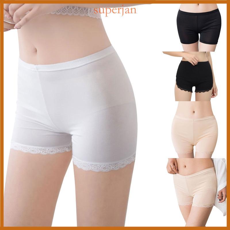 Shorts Femininos Deslizantes Para Vestidos, Leggings Curtos Renda, Calça Segurança Costura, Roupa Íntim