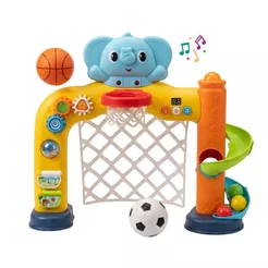 Brinquedo Trave De Futebol Infantil Interativa Musical Basquete Torre Bolinhas Chocalho Funny Maxi Baby