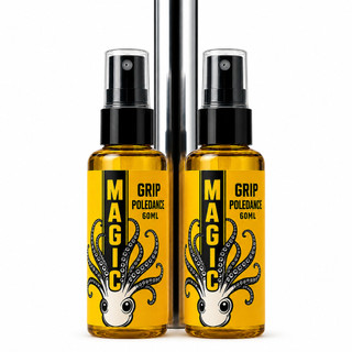 Kit 2 Poulpo Sports Mágic Grip Poledance 60ml Cola Líquida Para Pole Dance E Esportiva