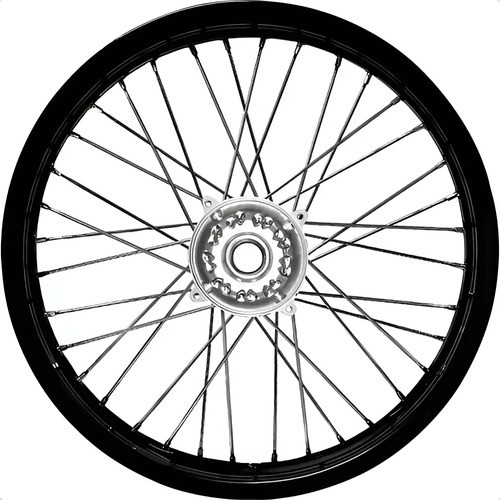 Roda Dianteira Honda CRF 230 Aro Preto Raio 4mm Montada e Alinhada Freio a Disco