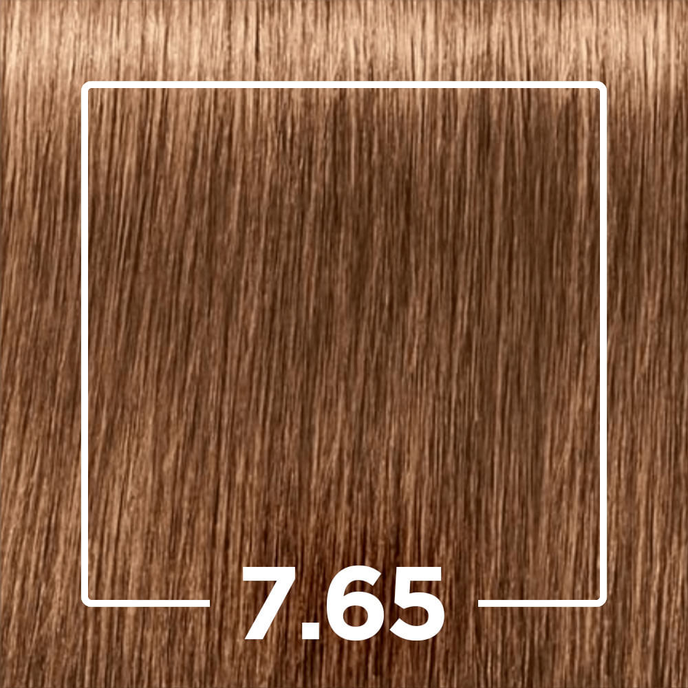 Tintura Profissional Igora Louro Médio Marrom Dourado 7.65