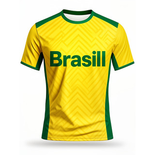 [Printe esign-Not Texture] Camisa de futebol amarelo verde estampada esportiva camisa de manga curta masculina camisa de