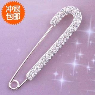 High-End strass cintura estreita pino saia fixa Anti-reflexo broche cintura a pequena ferramenta útil vestido decote tit