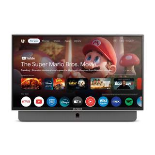 Smart TV Portátil AIWA 24” Full HD HDR10 Dolby Audio Google TV Bateria de 3h AWS-TV-24-01-G