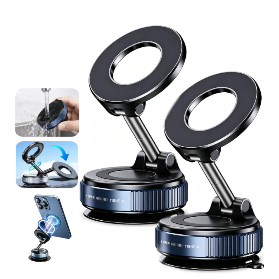 360 ° Suporte Magnético Forte Para Telefone Carro 1/2pcs Design Dobrável Vácuo Ajustável/Mesa/Uso Universal