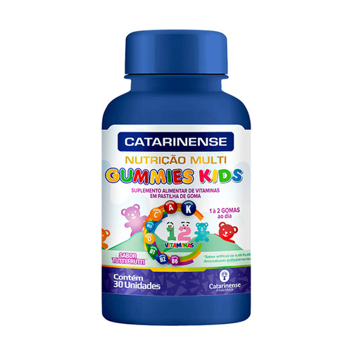 CATARINENSE NUTRICAO MULTI POLIVIT GUMMIES 30 GMMS