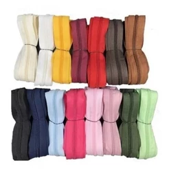 Zíper Colorido N.5 de Nylon 5,10, 20 ou 30 Metros Corridos Para Artesanato e Confecçao