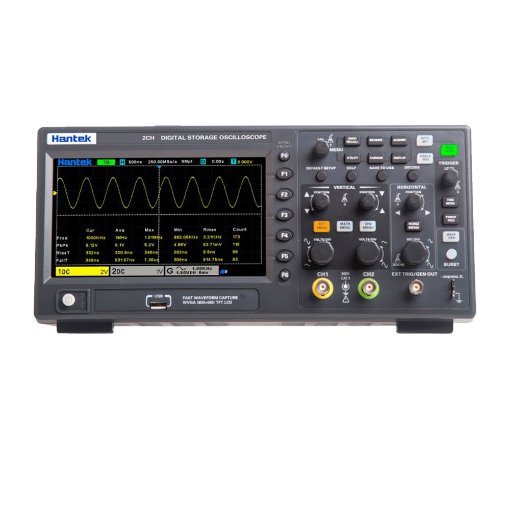 Osciloscópio Digital Hantek DSO2D15 150MHz 1 GS/s 2 Canais 8 Mpts