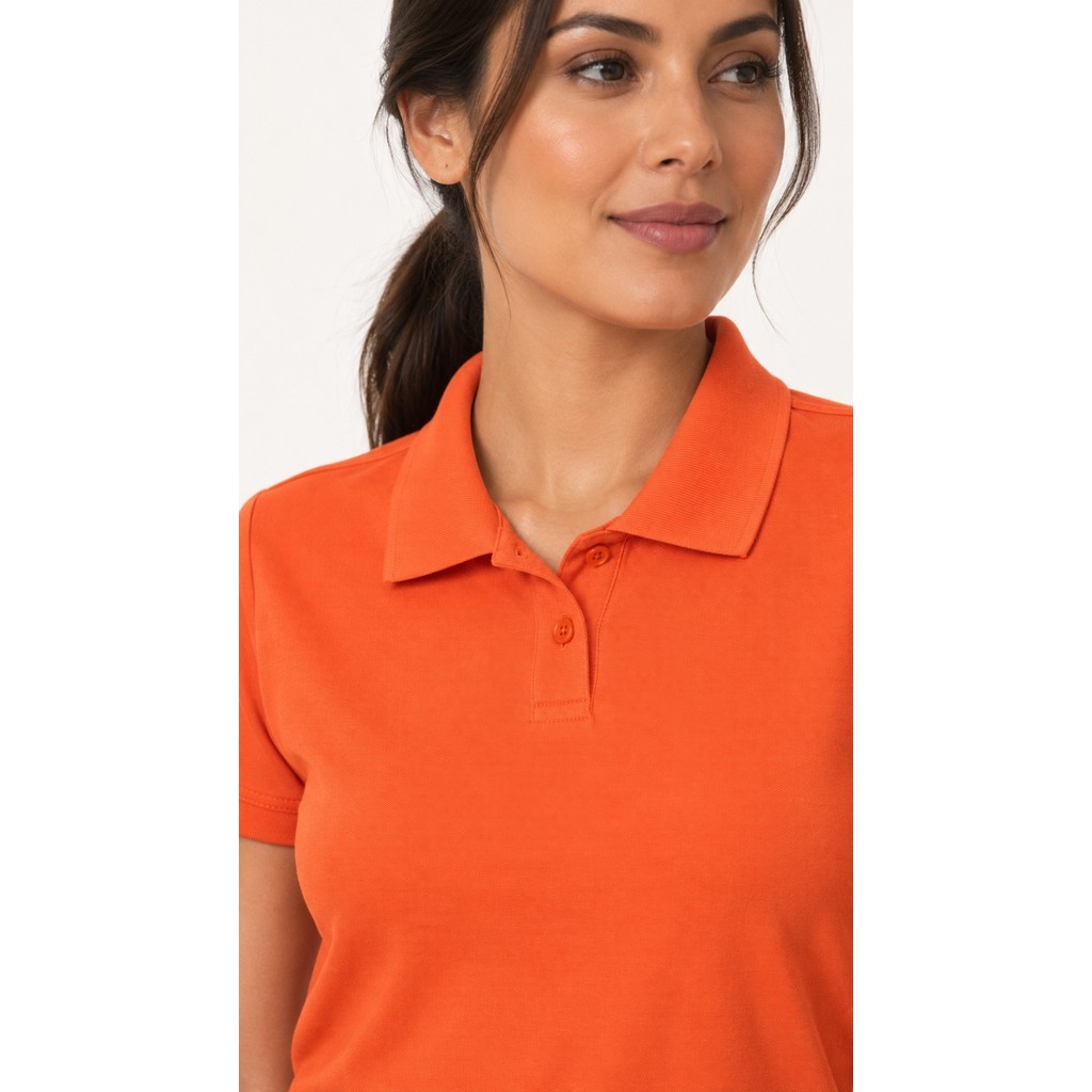 Camisa Polo Feminina Piquet Casual Confortável — imagem 2 de 2