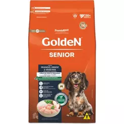 Ração Golden Senior Mini Bits Cães Adulto Porte Pequeno 3kg