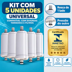 Filtro Vela Refil Cozinha Carvão Ativado Pro Saude Com Rosca