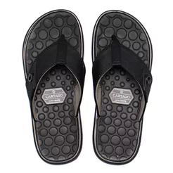 Chinelo Masculino Cartago Veneto Iv Ultra Comfy Preto/Cinza
