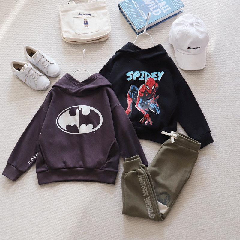 Primavera comércio exterior pedido Original menino bonito dos desenhos animados Spiderman Batman dos desenhos animados m