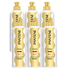 Kit 6 Cremes Para Pentear Pantene Cachos Hidra-Vitaminados 240g