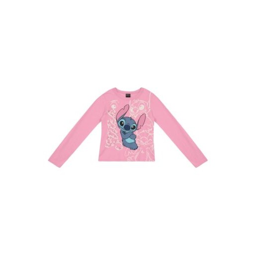 Blusa do Stitch Blusa Infantil Menina Manga longa Disney Lilo & Stitch licenciada - tamanho 4 ao 14