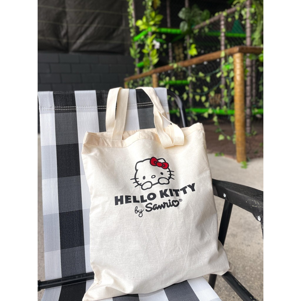 Bolsa Sacola Ecobag Algodão Cru hello kitty Bolsa de Praia Eco Envio Imediato