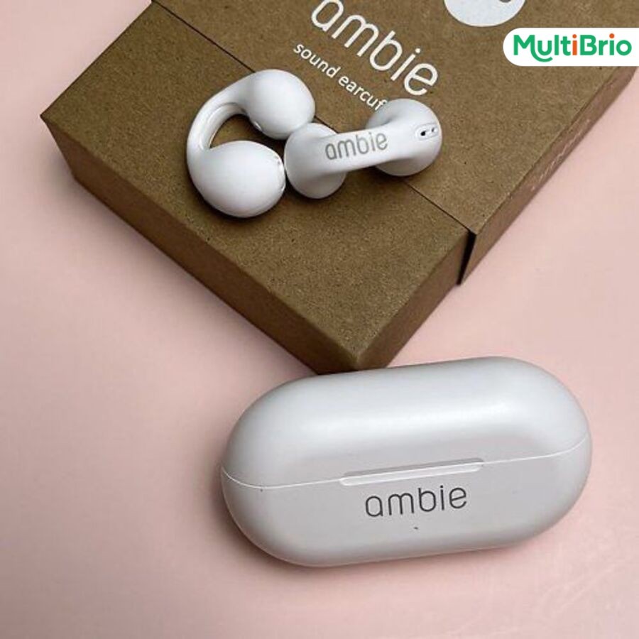 Ambie Sound Fone De Ouvido Sem Fio Earcuffs Bluetooth 5.2 IPX5 Fone Esporte À Prova D'água Com Microfone
