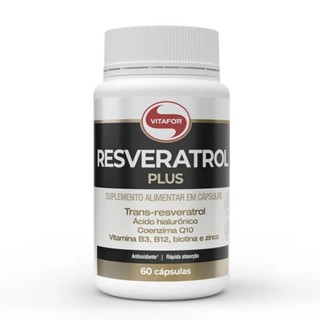 Resveratrol Plus - 60 Cápsulas - Vitafor em Oferta na Shopee