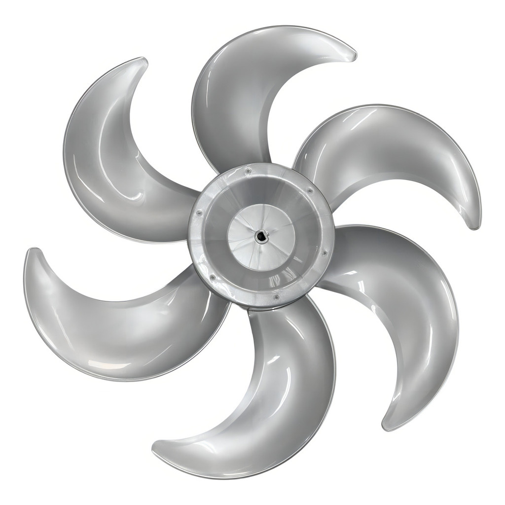 Hélice Para Ventilador 6 Pás 40cm Pvt Bvc Bvt Philco Britânia Prata Reposição