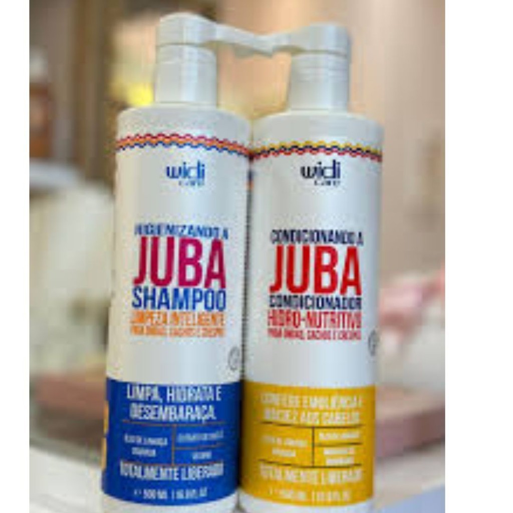 Kit Juba Completo Shampoo + Condicionador + Mascara + Geleia + Mousse + Encrespando Widi Care — imagem 2 de 2